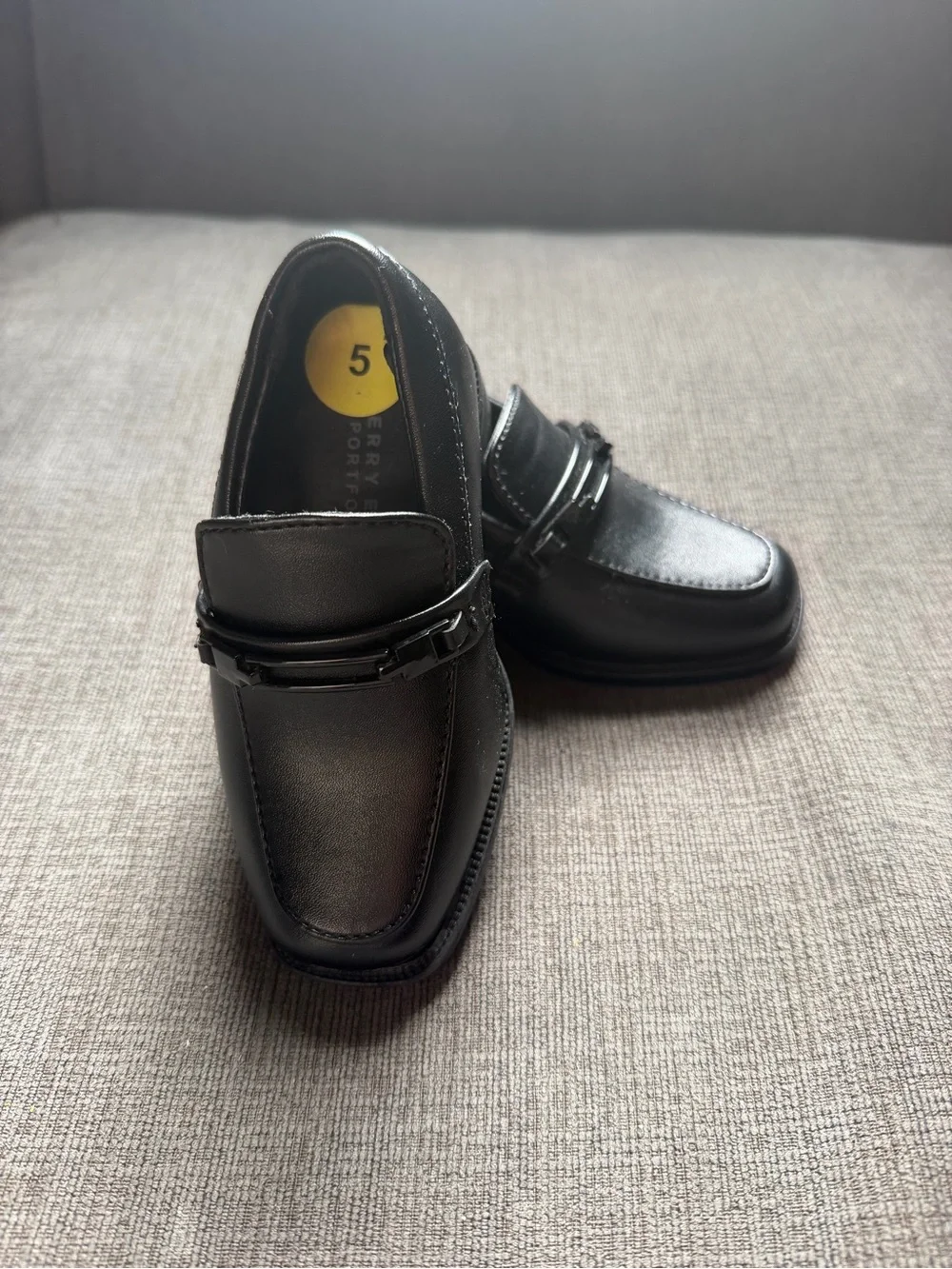 Classic Black toddler/baby Slip-On Loafers - Dress Casual Size 5C